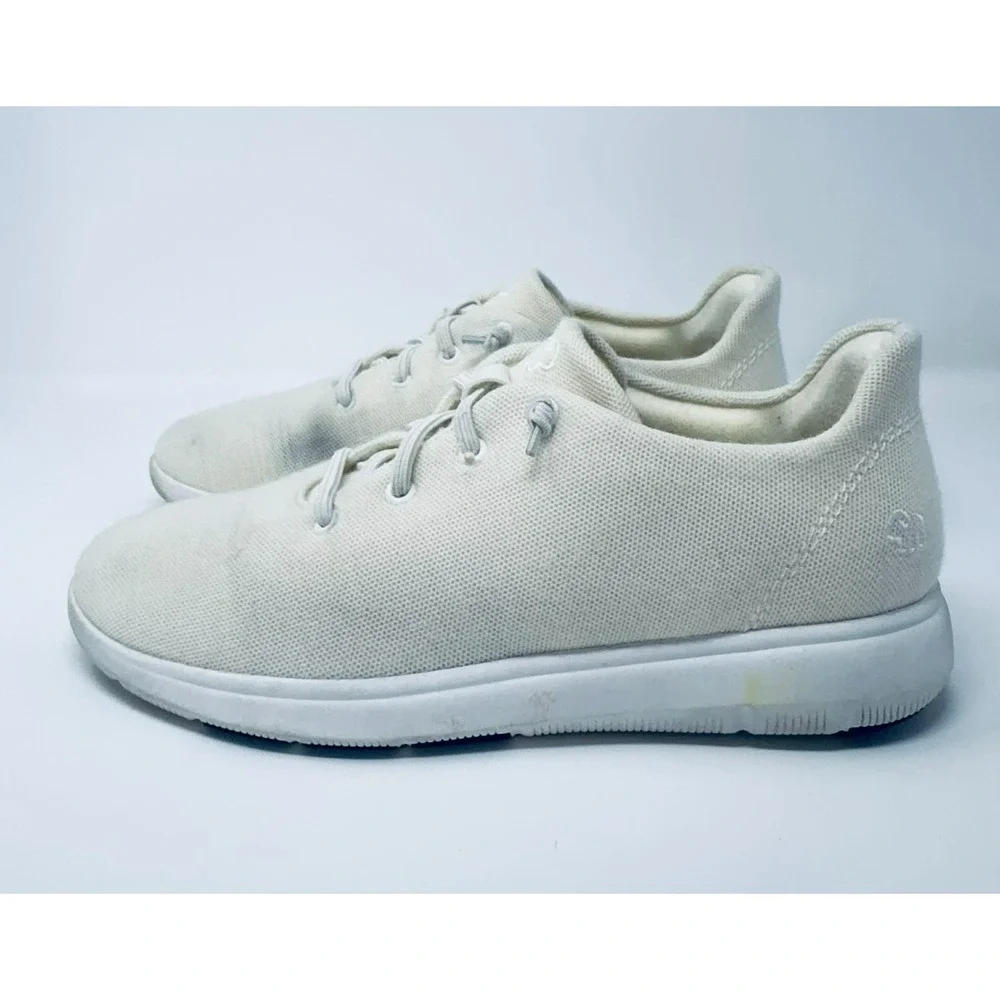 Merinos Australian Lace Up Wool Sneakers‎ Women's Size 9 Cream Comfort Cushion